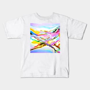 Coastal Color Abstract Kids T-Shirt